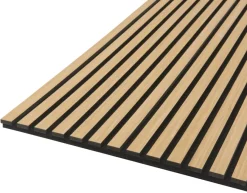 Akustikkpanel^Fibrotech Akustikkpanel Quanti Light Oak 18 x 520 x 2440 mm