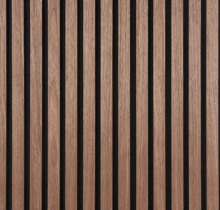 Akustikkpanel^Fibrotech Akustikkpanel Quanti 18 x 520 x 2440 mm Walnut
