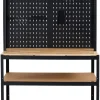 Arbeidsbord & Reoler^ Arbeidsbord m/vegg og hyller 180x120x60 cm