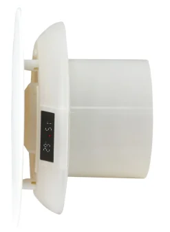 Ventilasjon^Grad Baderomsvifte m/hygrostat og LED-display - Hvit