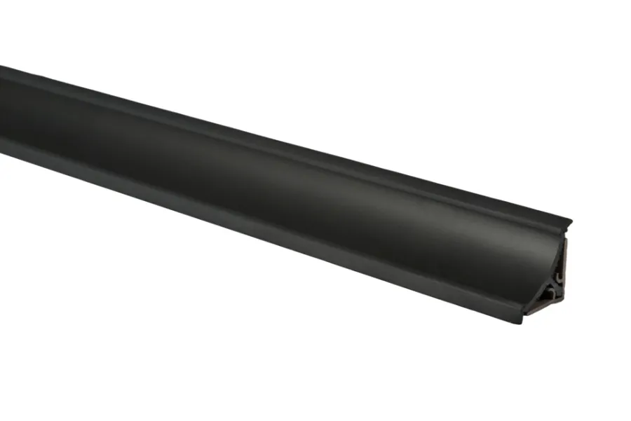 Tilbehør Til Benkeplater^ Bakkantlist 23 x 23 x 3000 mm Svart