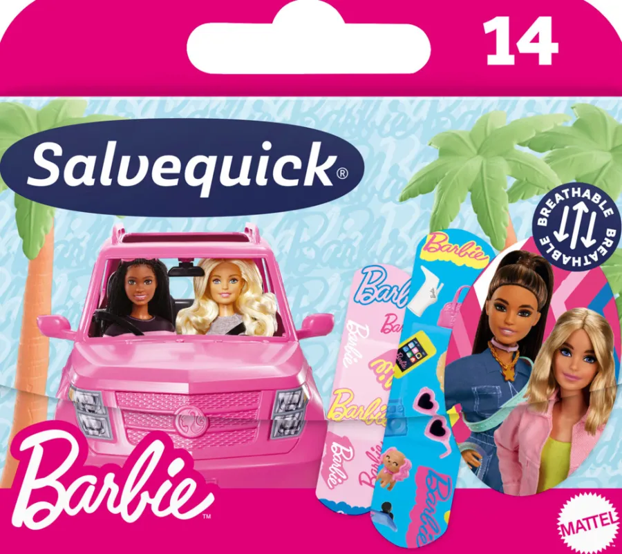 Personlig Pleie^Salvequick Barneplaster Barbie - 14 stk.