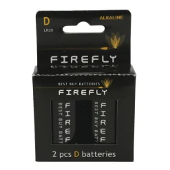 Batterier^Firefly Batteri alkalisk D LR20 2-pk. -