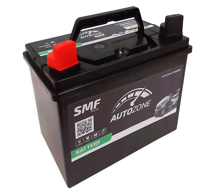 Tilbehør Til Hagemaskiner^Autozone Batteri til hagetraktor (+v) -
