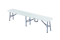 Hagebenker^Sunlife Benk sammenleggbar 184 cm hvit - ® Hvit/svart