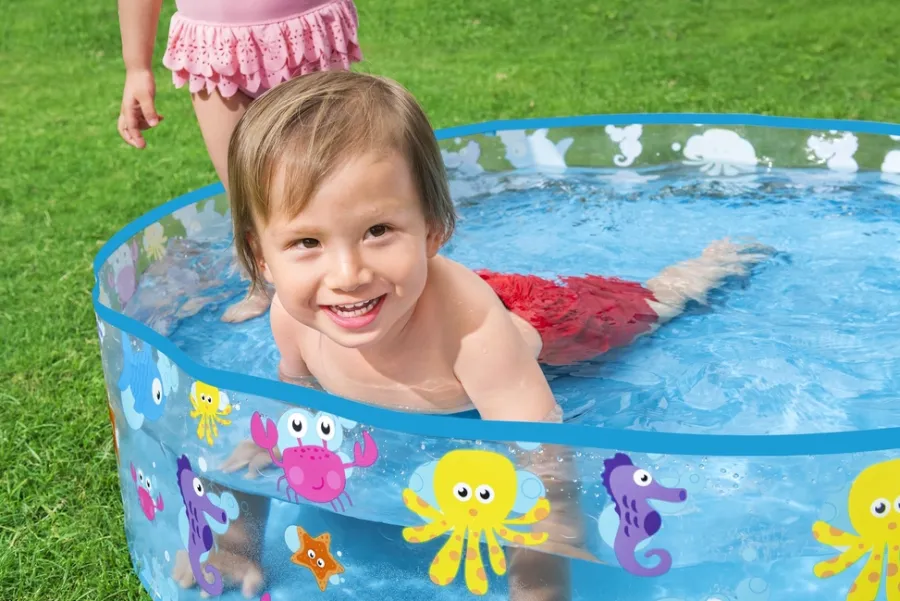 Basseng & Spabad^Bestway Aquatic Fill 'N Fun barnebasseng Ø122 cm