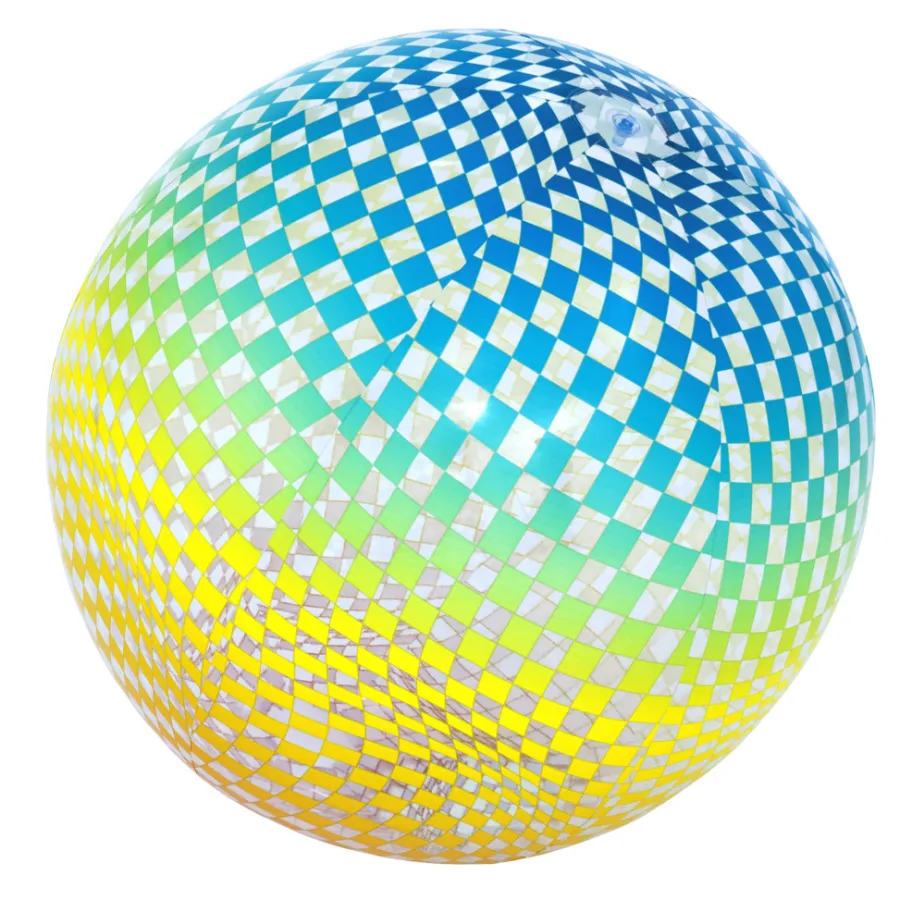 Strand- & Badeleker^Bestway Colorsphere badeball Ø107 cm Transparent med flerfarget mønster