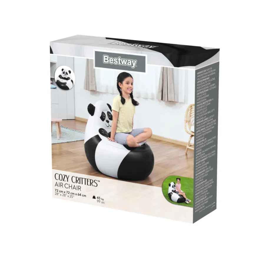 Sesongavslutning|Telt & Campingmøbler^Bestway Cozy Critters oppblåsbar stol – panda