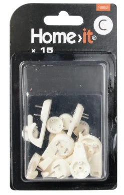 Knagger & Knaggrekker^Home it Betongkroker - mix 15 stk. - hvit