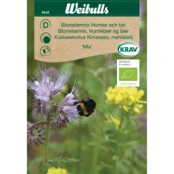 Økologiske Frø^Weibulls Blomstermix, humler og bier økologisk