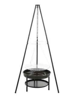 Bålpanner & Tilbehør^Grillexpert Bålpanne tripod med bålfat og rist -