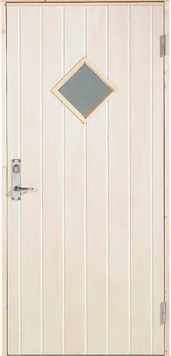 Dører & Karmer^ Boddør med vindu høyrehengt 94,8 x 205 cm