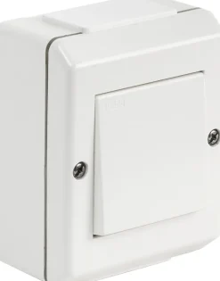 Stikkontakter & Brytere^ELKO Bryter 2-pol IP55 sprutsikker hvit -