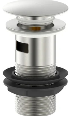 Reservedeler Til Servanter^REN Bunnventil Push pop-up 1 1/4" børstet stål -