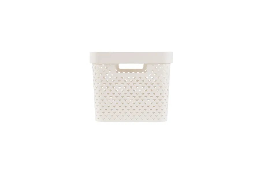 Oppbevaring^Curver Pure oppbevaringskurv 17 liter Hvit