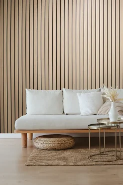 Akustikkpanel|Veggpanel^Snapwall Deco Spilepanel 12 x 600 x 2400 mm Oak Nature