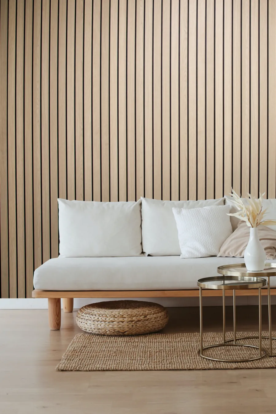 Akustikkpanel|Veggpanel^Snapwall Deco Spilepanel 12 x 600 x 2400 mm Oak Nature