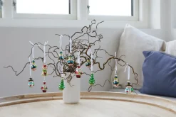 Juledekorasjoner^Stemning Dekorasjon i glass m/oppheng 5 cm - 12 -pk