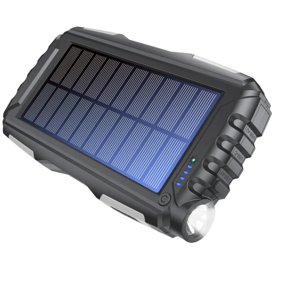 Lyd & Tilbehør Til Mobiltelefoner^Denver PSO-20010MK2 Solar Powerbank