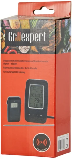 Grilltilbehør^Grillexpert Digitalt steketermometer -