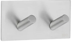 Håndkleholdere|Knagger & Knaggrekker^Beslagsboden Dobbel krok 90 mm - børstet