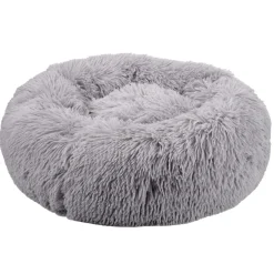 Hunde- Og Katteartikler^Petzone Donut hundeseng lys grå Ø60 cm