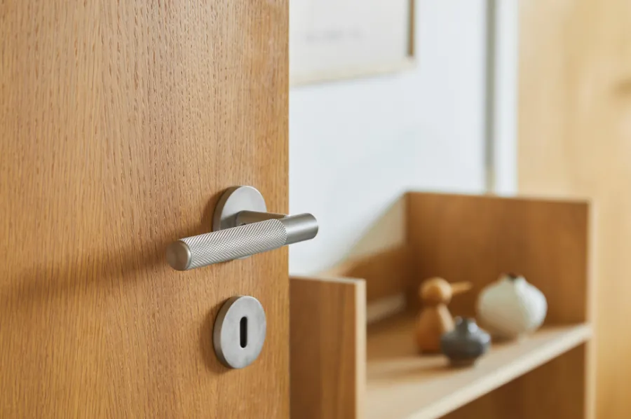 Dørhåndtak & Nøkkelsylindere^Homefixer Dørhåndtak 13,5 cm matt sateng nikkel -