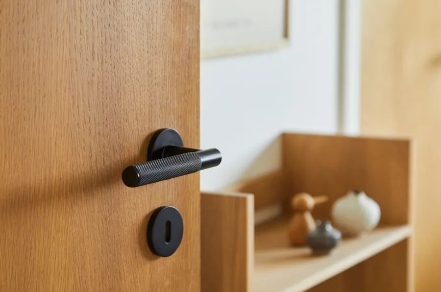 Dørhåndtak & Nøkkelsylindere^Homefixer Dørhåndtak 13,5 cm matt svart -