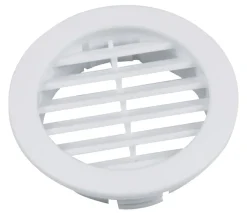 Ventilasjon^ Dørrist Ø50 mm – 2 stk. Hvit