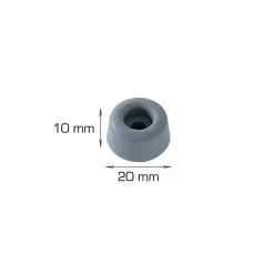 Dørstoppere^Home it Dørstopper gummi Ø20 x 10 mm 5 stk.