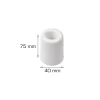 Dørstoppere^Home it Dørstopper Ø40 x H75 mm hvit plast