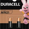 Batterier^Duracell MN21 alkaline batterier 2-pk.