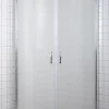 Dusjkabinett^ Dusjhjørne m/buede dører i frostet glass 90 x 90 x 190 cm