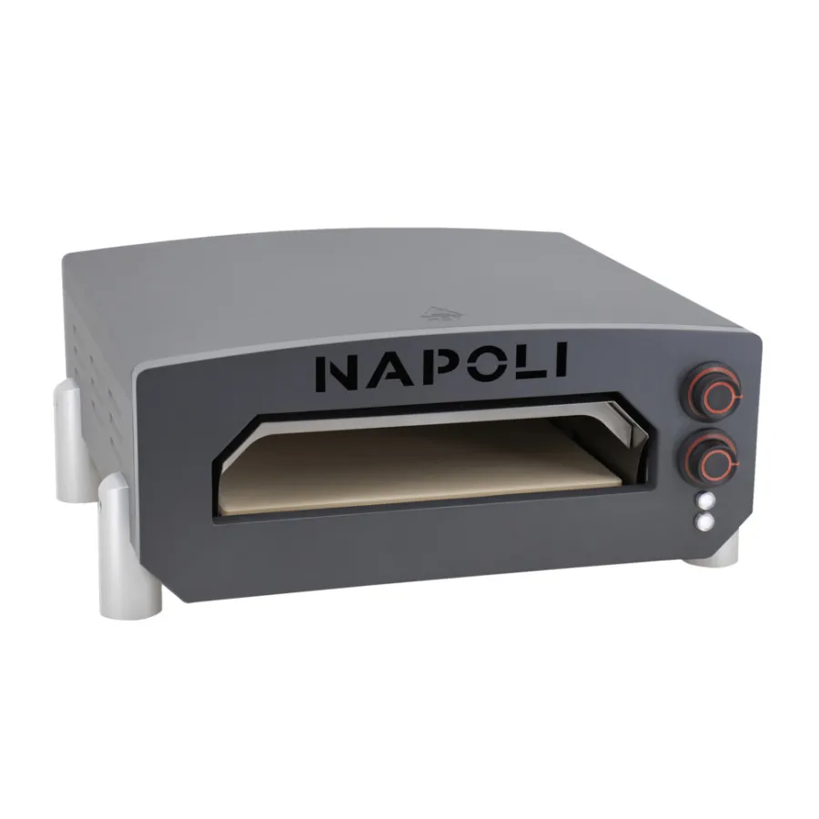 Pizzaovn & Tilbehør^ Elektrisk pizzaovn Napoli 13" Antrasittgrå