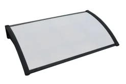 Takpanel^ Entrétak til dør "Kalmar 1000" svart 1000 x 600 mm