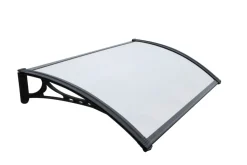 Takpanel^ Entrétak til dør "Kalmar 1000" svart 1000 x 600 mm