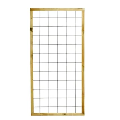 Gjerder|Espalier^ Espaliergjerde metall/tre rust 90 x 180 cm
