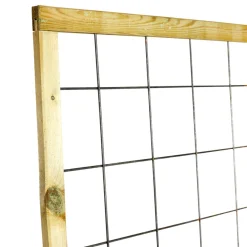 Gjerder|Espalier^ Espaliergjerde metall/tre rust 90 x 180 cm
