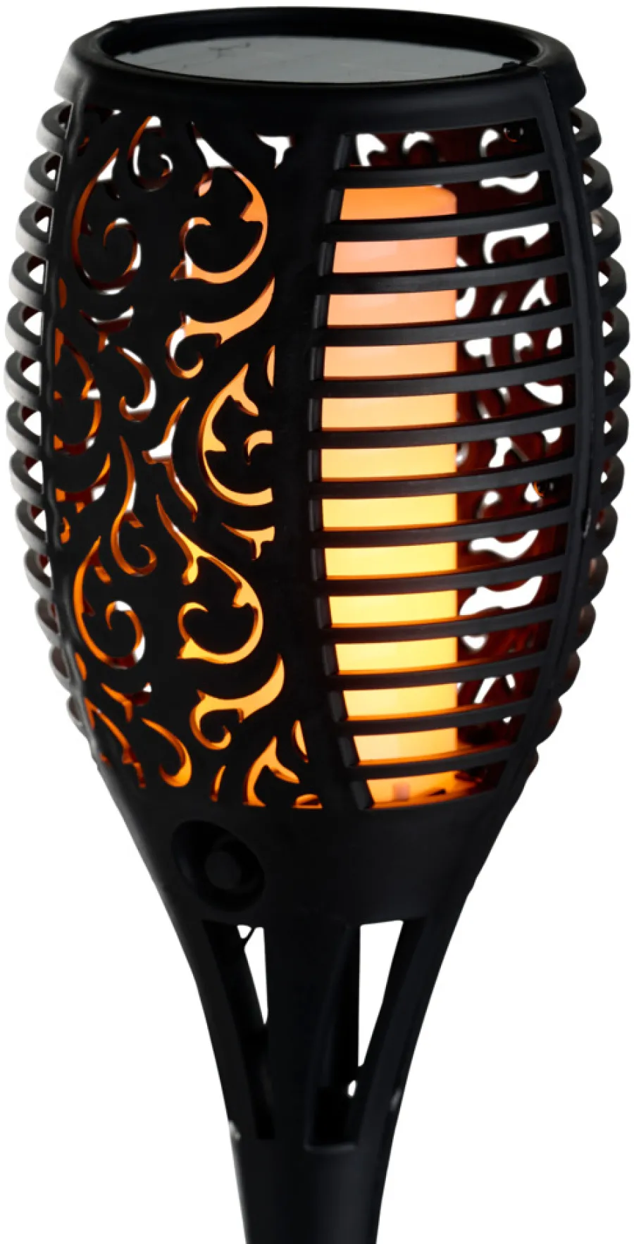 Lys & Hagedekorasjoner|Solcellelamper^Garden Fakkel med solcelle Ø12 x H78 cm - ® Svart