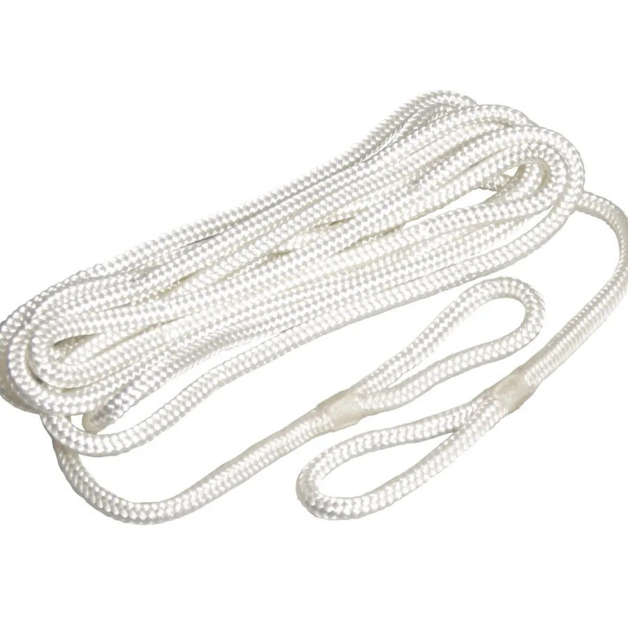 Båtutstyr & Båtpleie^Robline® Fenderline flettet 2-pk hvit 6 mm x 1,5 meter -