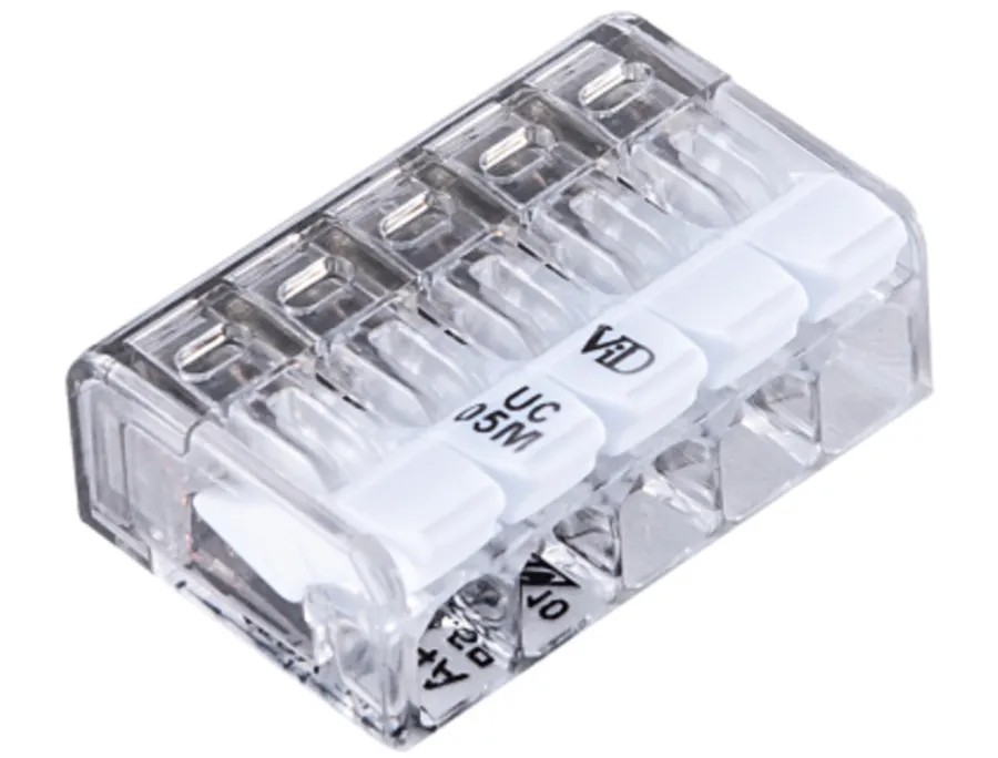 Eloppheng & -Feste^Elworks Fjærsamlemuffe med 5 poler 2,5 mm² – 8 stk.