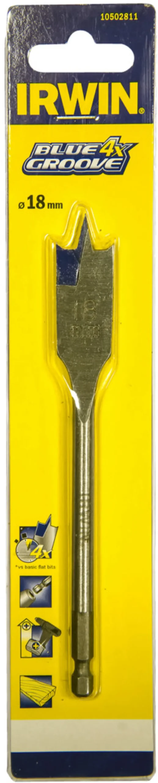 Bor & Bits^Irwin Flatbor til tre 18x157 mm