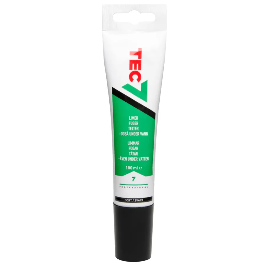 Fugeprodukter^TEC7 Fugemasse 100 ml Svart