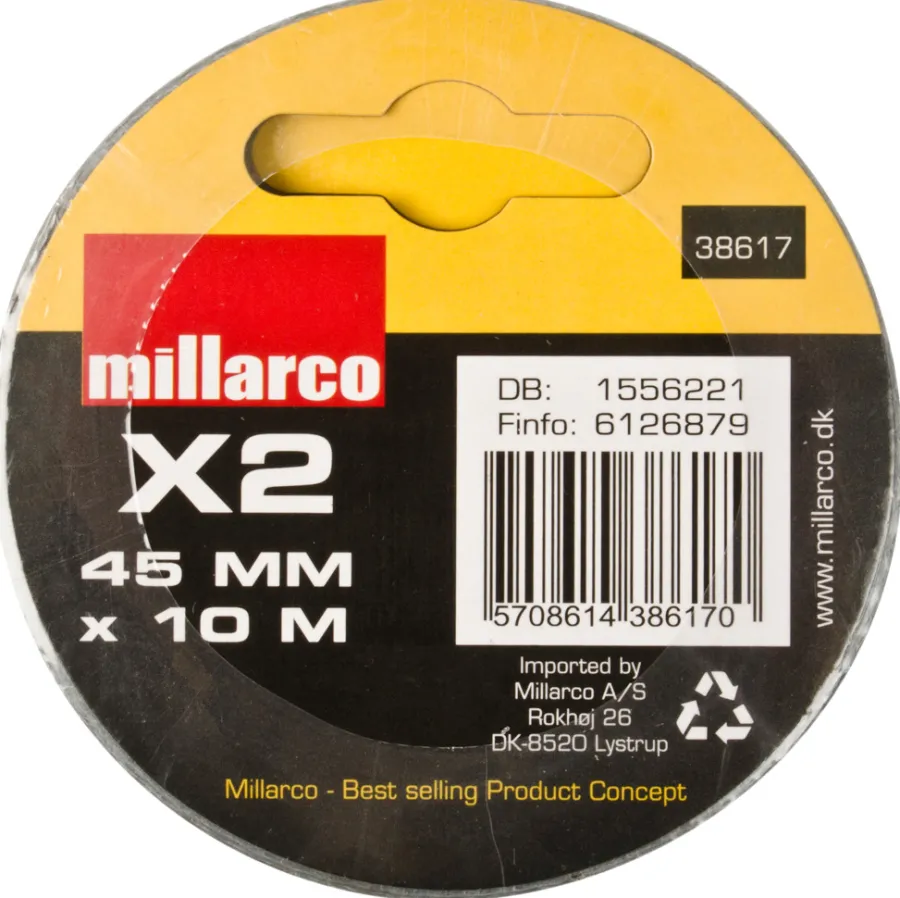 Tape^Millarco Gaffatape 45 mm x 10 m 2-pk