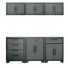 Arbeidsbord & Reoler^ Garasjeinnredning 7 deler 1800 x 1925 x 427 mm
