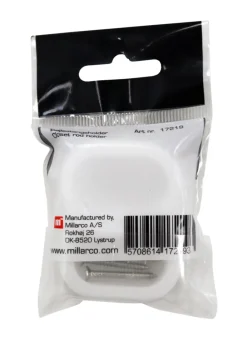 Knagger & Knaggrekker|Garderobeinnredning^ Garderobestangholder oval 2 stk.