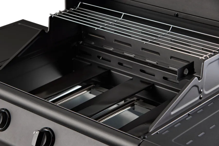 Gassgrill^Grillexpert Gassgrill 3 brennere og sidebrenner svart -