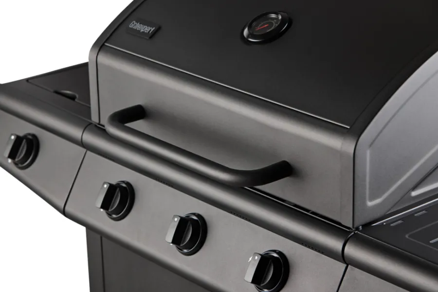Gassgrill^Grillexpert Gassgrill 3 brennere og sidebrenner svart -