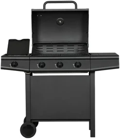 Gassgrill^Grillexpert Gassgrill 3 brennere og sidebrenner svart -