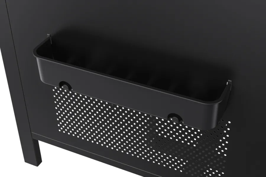 Gassgrill^Grillexpert Gassgrill med 4 brennere og bakbrenner – Svart